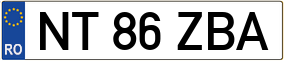 Trailer License Plate